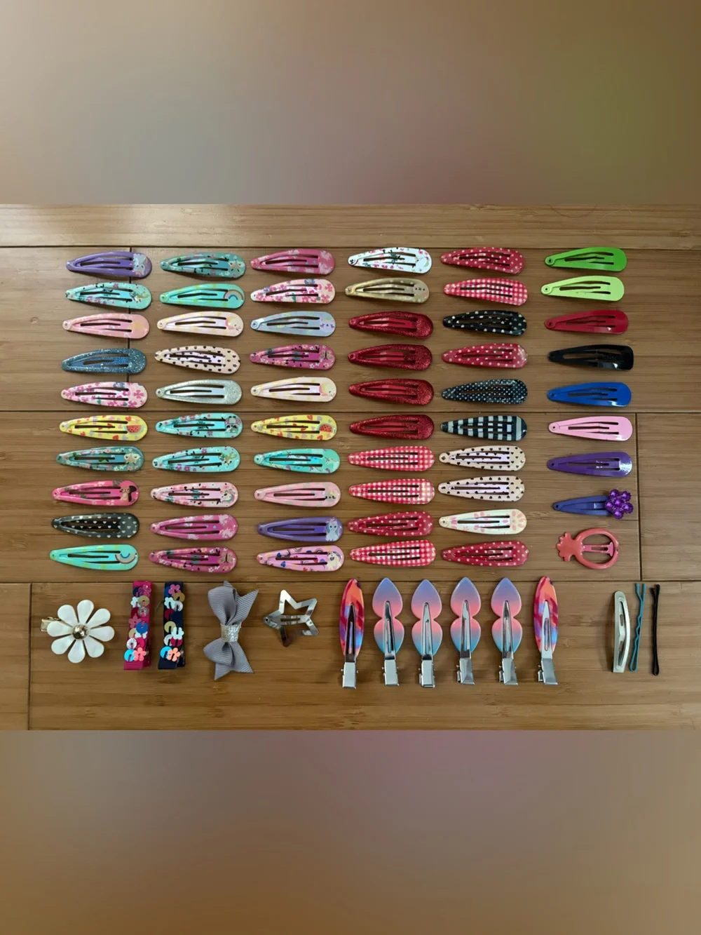 Kids Multi-Color Hair Bow and Butterfly Clip Set